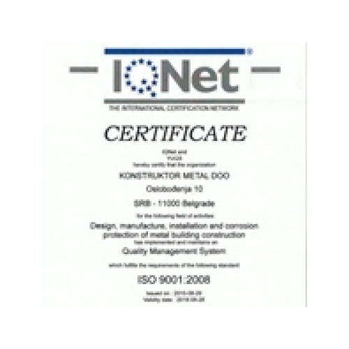 IQnet quality management system, KMetal 