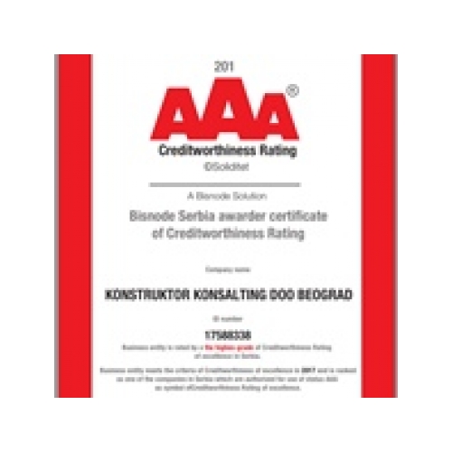 AAA certificate, KKonsalting 